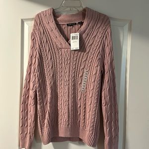 Jeanne Pierre Women’s size XL powder pink sweater